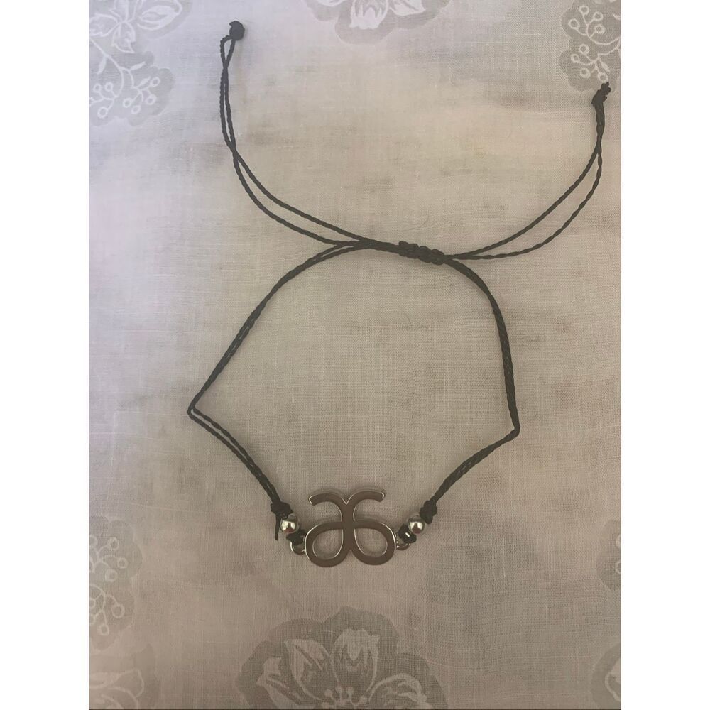 Arbonne Silver Black Bracelet #cosmetics loyalty #lariat bracelet